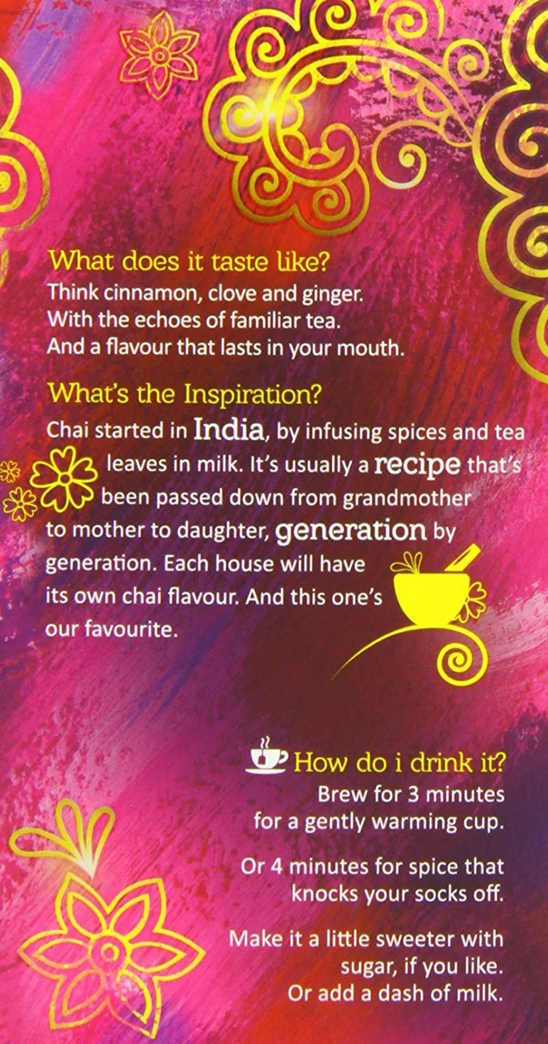Twinings Spicy Chai 20 bustine di tè (Confezione da 4, Totale 80 bustine di tè)