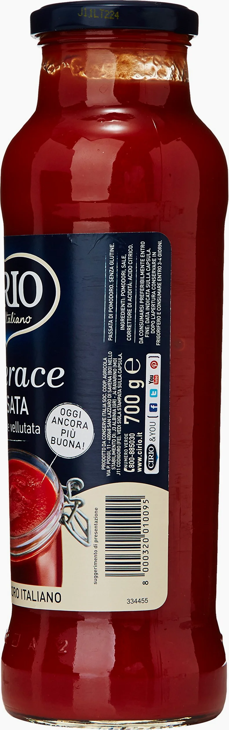 Cirio - Passata La Verace - 6 bottiglie da 700 g [4200 g]