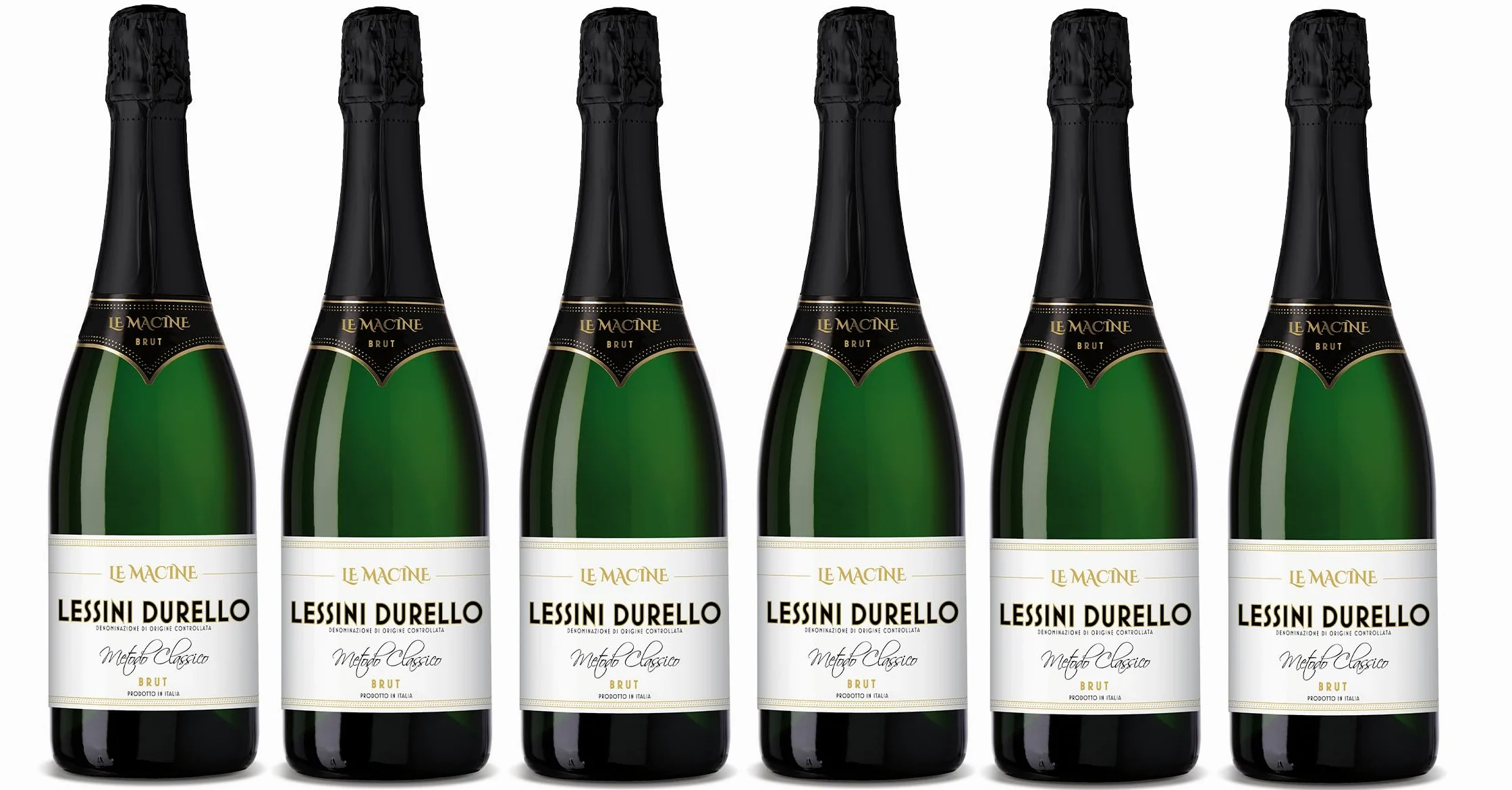 LESSINI DURELLO DOC SPUMANTE BRUT METODO CLASSICO | 36 mesi sui lieviti | LE MACINE 0.75 LT (6 bottiglie)
