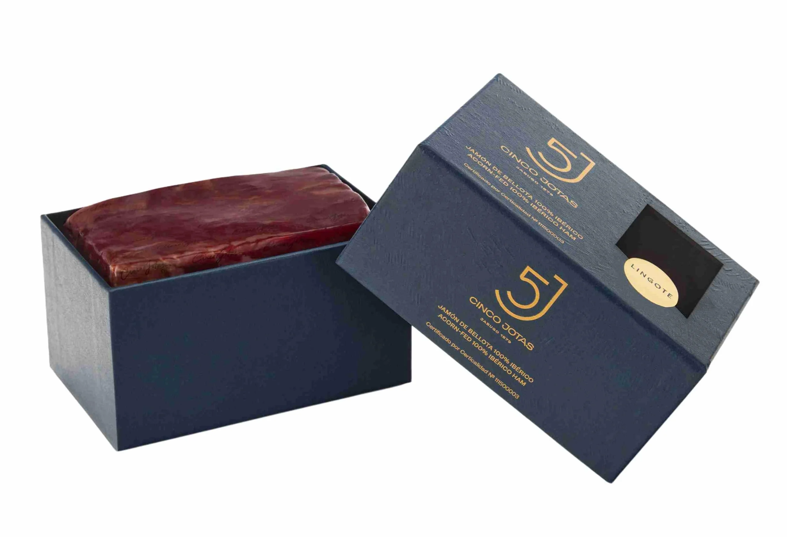 Lingotto di Prosciutto di Ghianda Iberico 100% Disossato Cinco Jotas - Pezzo da 450 g circa - Prosciutti Cinco Jotas