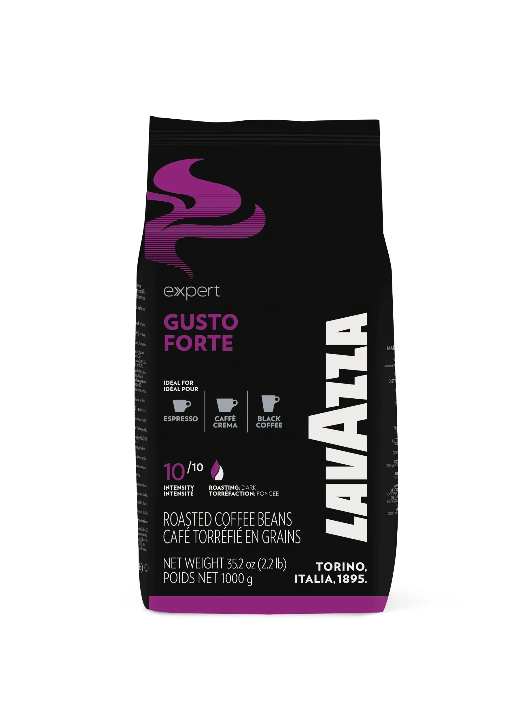 6 KG ( 6 X 1 Kg ) CAFFE GRANI LAVAZZA GUSTO FORTE 1 Kg 1000 GRAMMI LINEA VENDING DISTRIBUTORI AUTOMATICI GROUND COFFEE BEANS