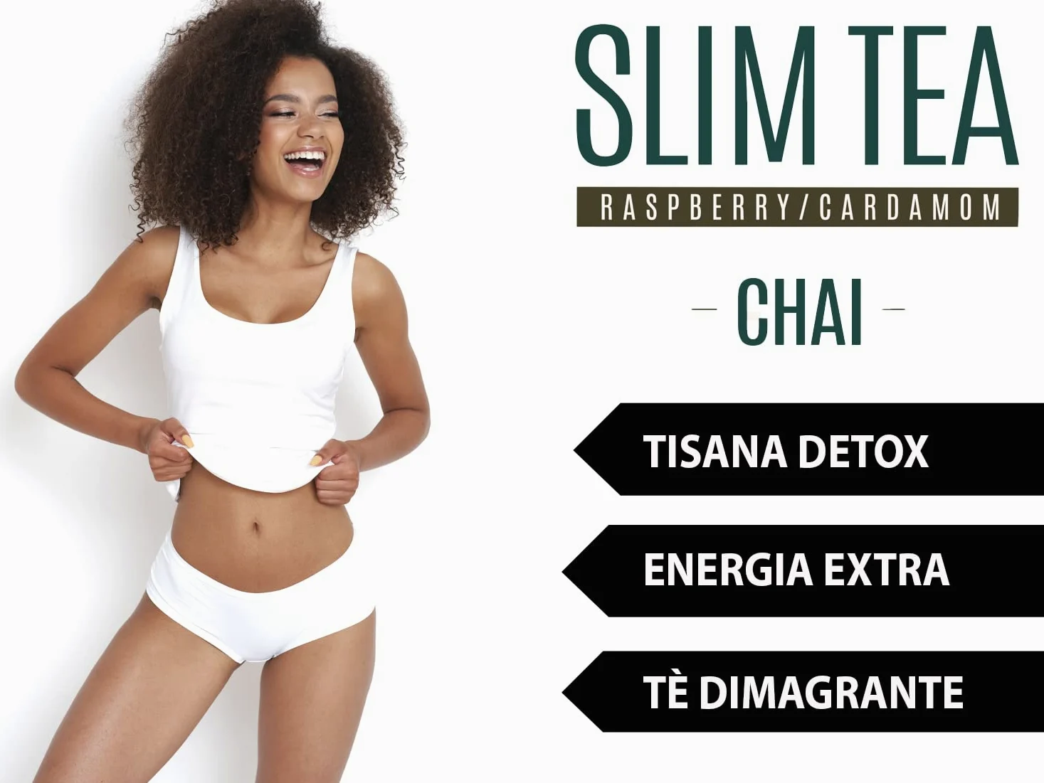 Tisane Confezione Regalo - Te Chai Masala Speziato - Energizzante, Detox - Tè Nero, Curcuma, Zenzero, Pepe Nero, Cannella, Lamponi, Cardamomo - Box 2x 100g - Perfetto per Chai Latte