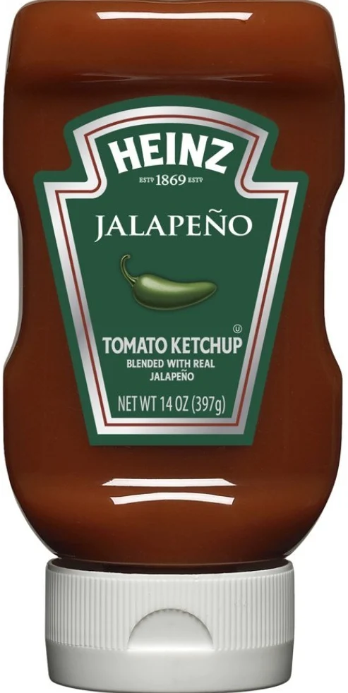 Heinz Tomato Ketchup, Jalapeno, 14 Ounce (Pack of 6) by Heinz