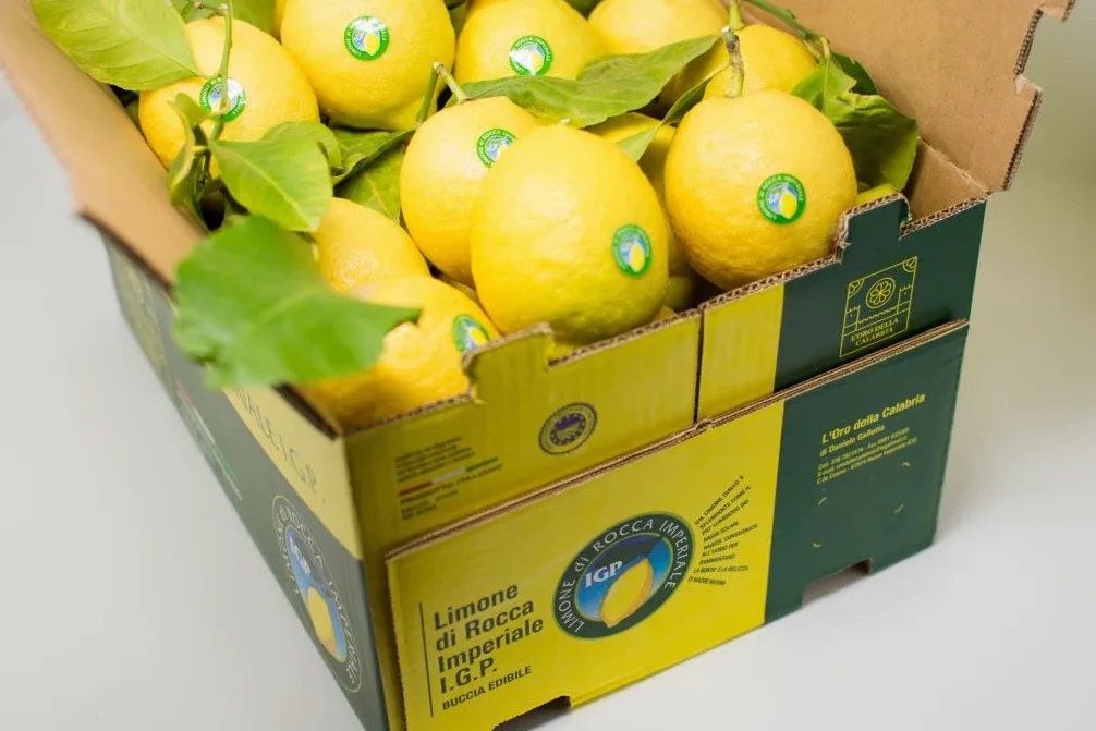 Limoni di Rocca Imperiale IGP - Box da 8 KG - Buccia Edibile - Limoni freschi