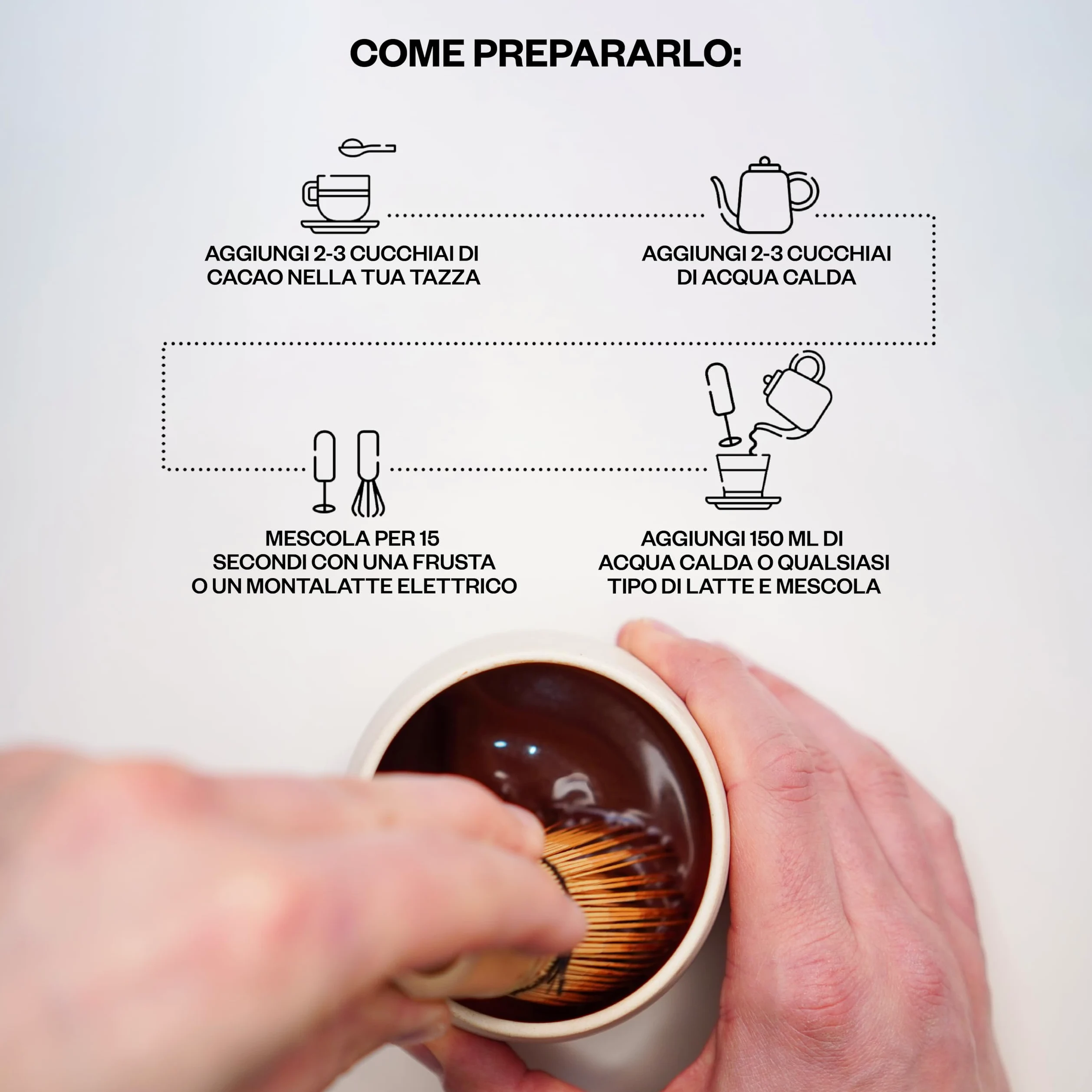 Kaicao Cacao Cerimoniale Mindfulness con Reishi e Ashwagandha - Cacao Puro Macinato in Polvere, origine Ecuador – Senza Zucchero, Vegano, Senza Glutine, Dieta Keto - 201
