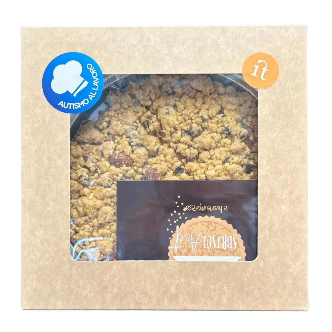 Sbrisolona Mantovana al Cioccolato – Dolce Artigianale Friabile con Mandorle e Cioccolato