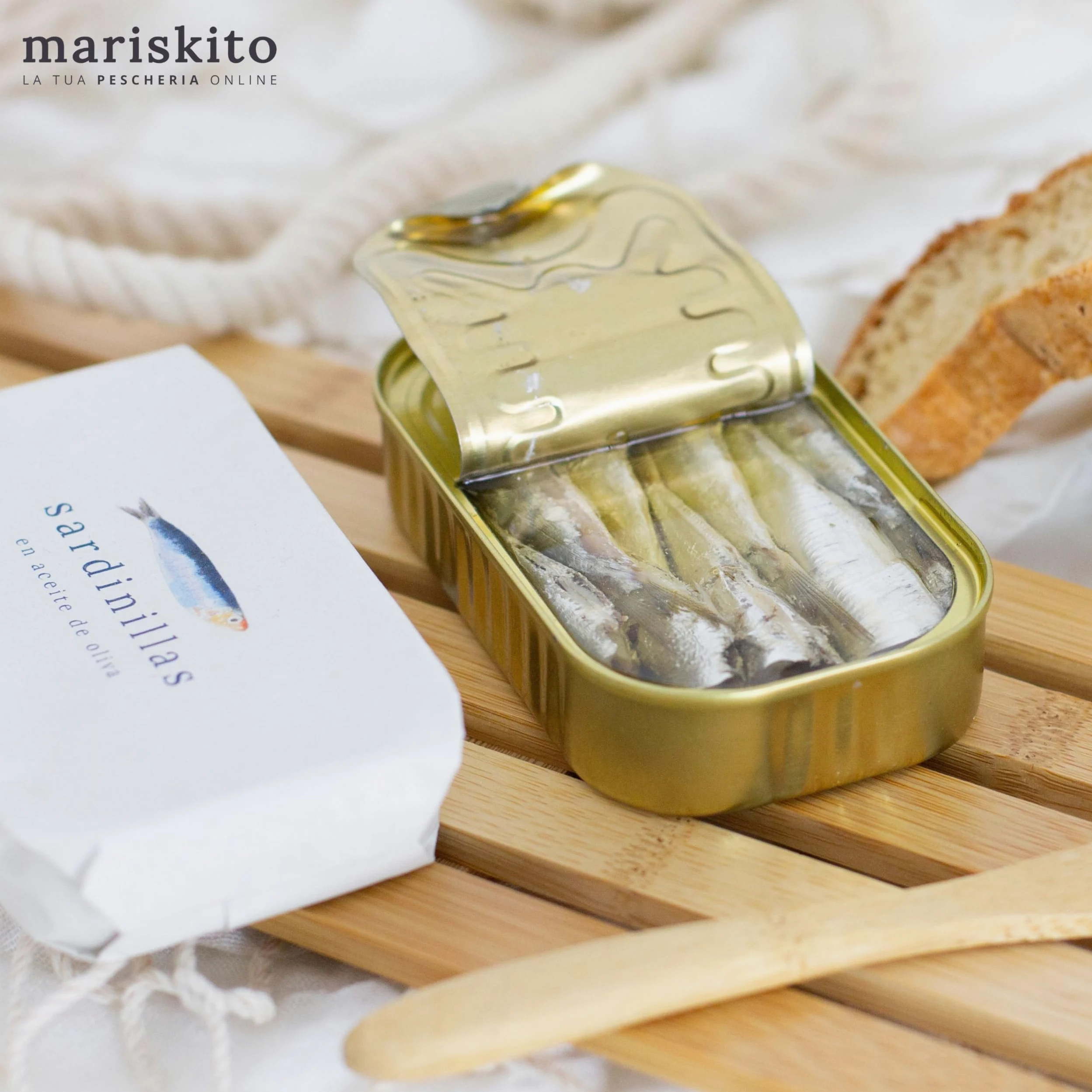 MARISKITO | Pack La Mar di Marinaio - 6 Conservas Gourmet - Lattine di conserve galiziane - Scatola regalo - Assortimento di prodotti gastronomici