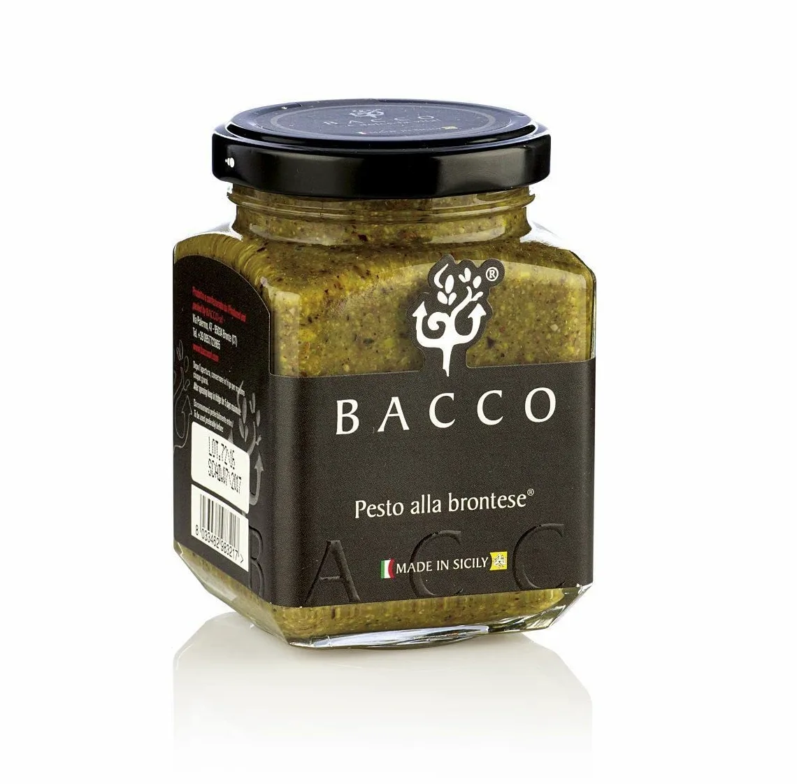 Bacco, Pesto di pistacchio in olio extra-vergine d'oliva g 200, by Artimondo
