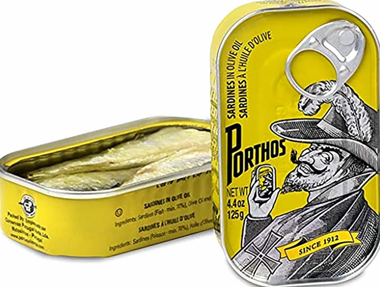 Porthos Sardines Mix, 6 barattoli x 125 g, dal Portogallo