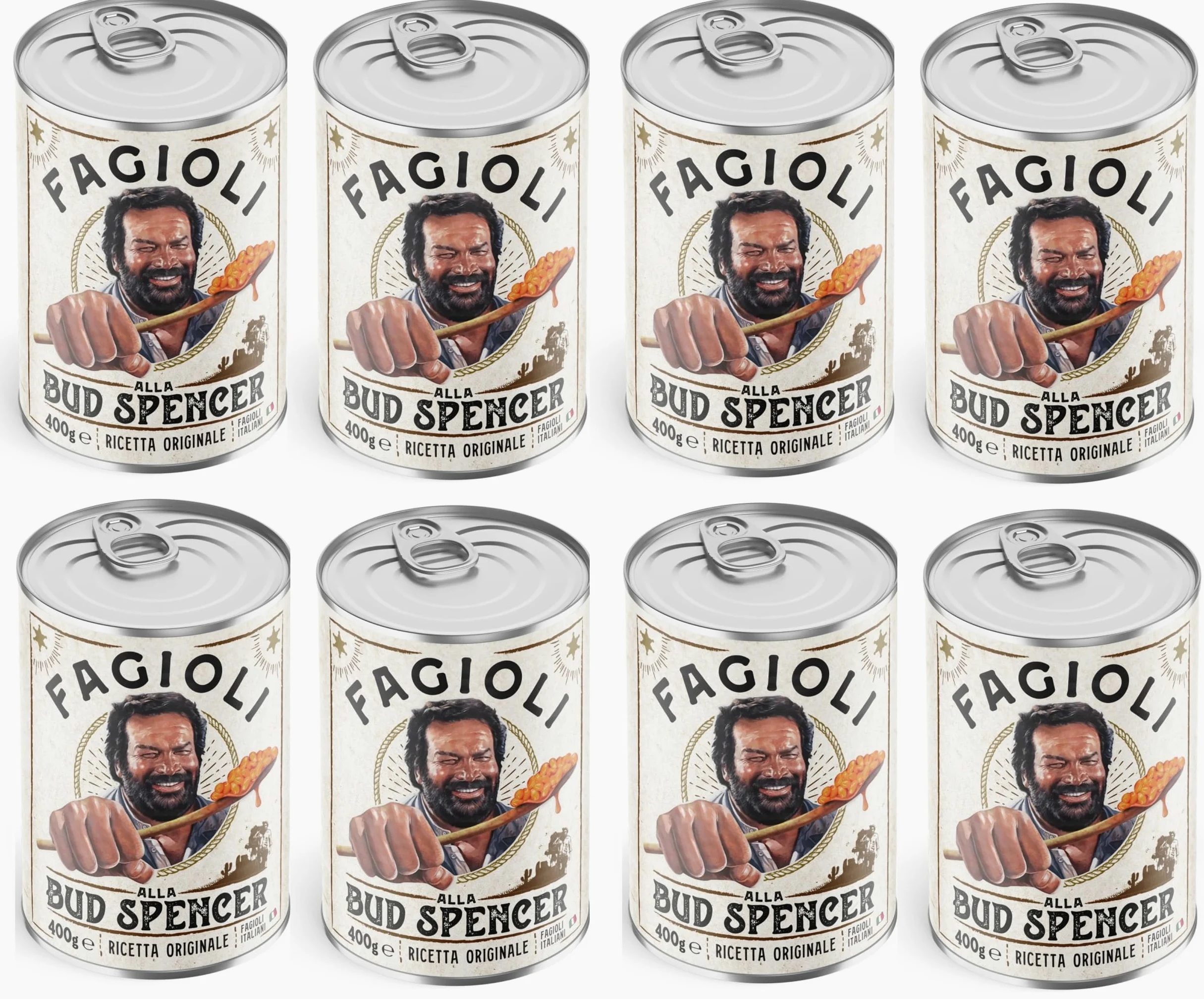 Fagioli Pinto alla BUD SPENCER Ricetta Originale 8 confezioni da 400gr