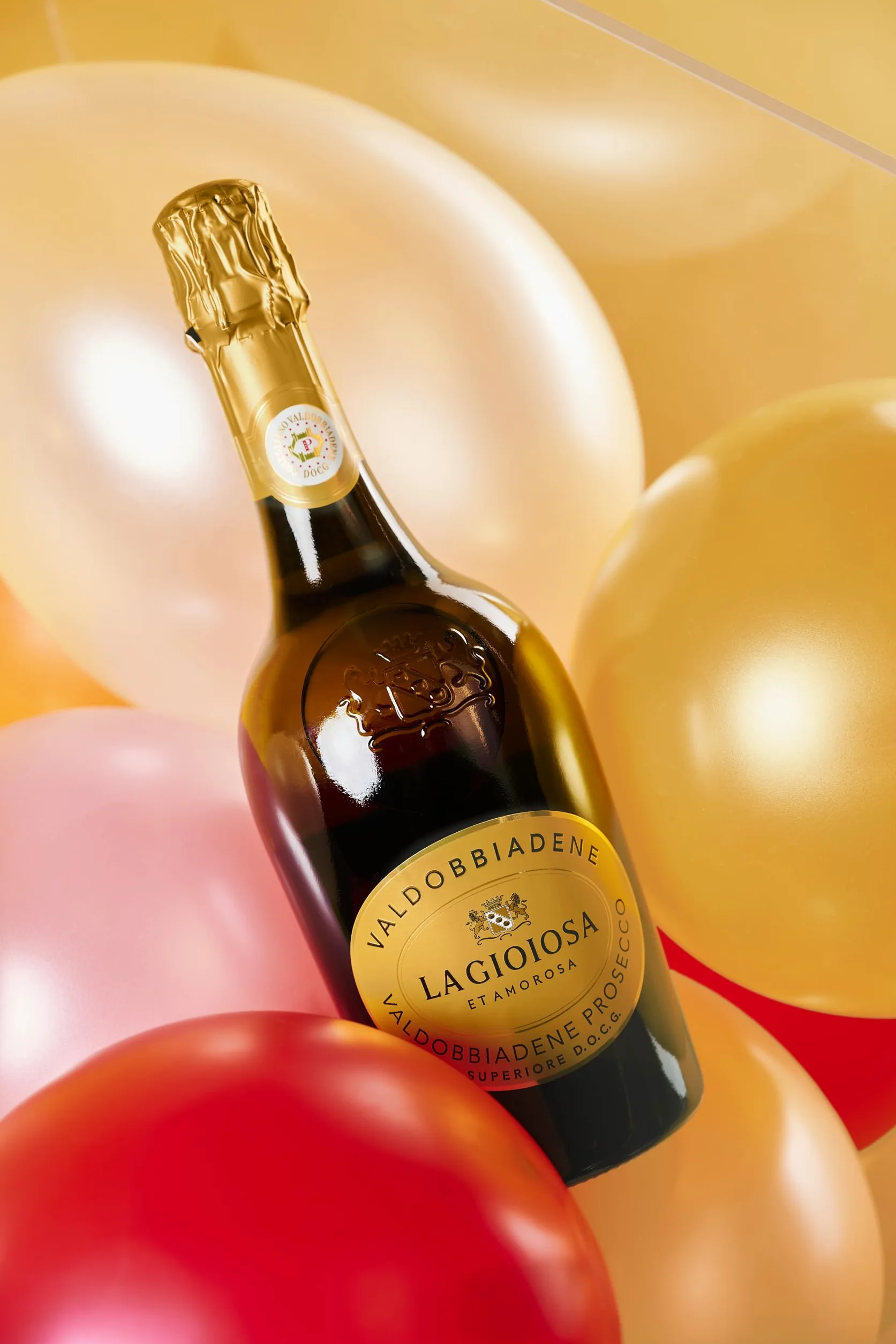 La Gioiosa Valdobbiadene Prosecco Superiore DOCG Extra Dry Spumante 75 cl - Cartone da 6 Bottiglie