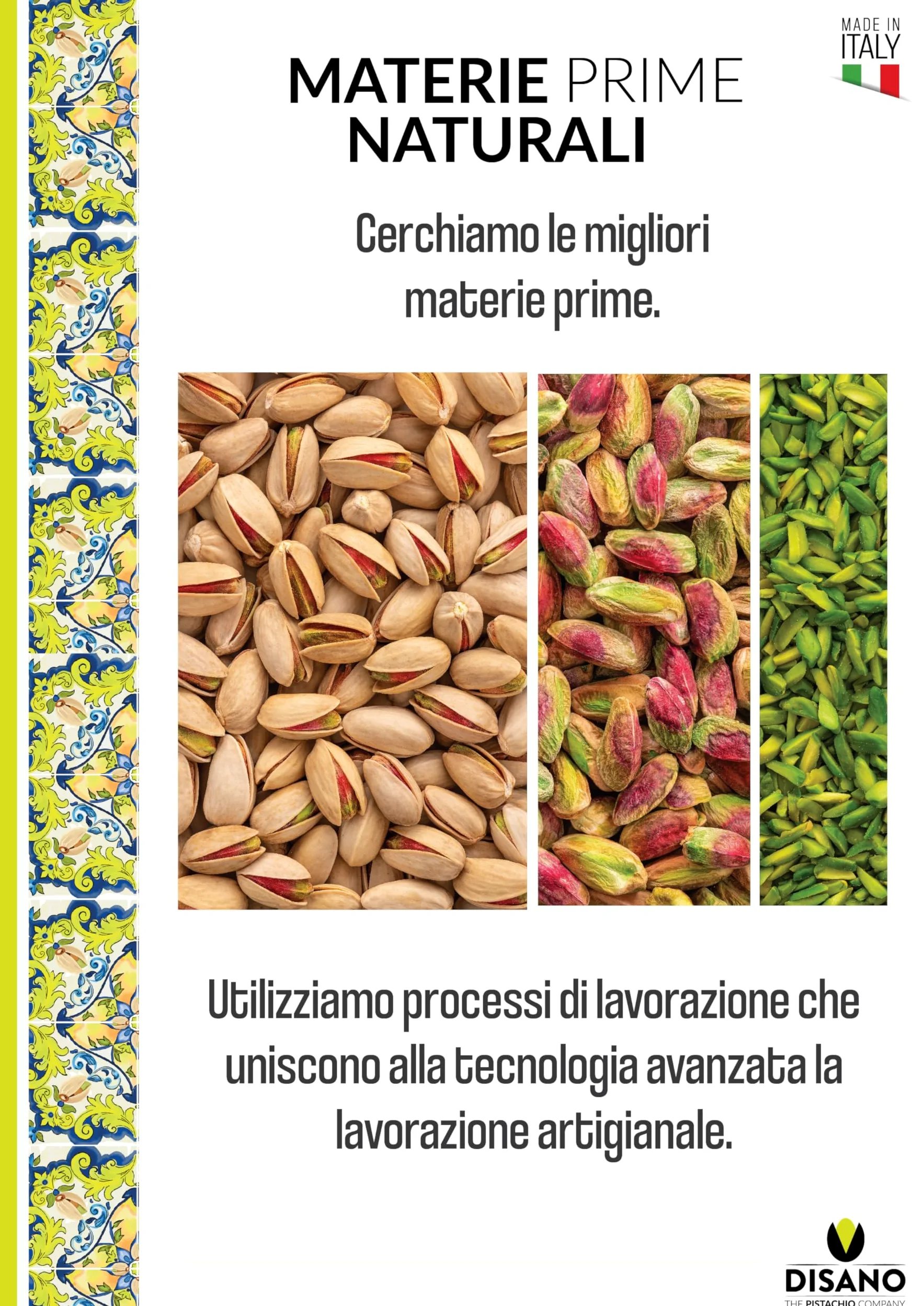 Pasta Pura di Pistacchio 1kg Disano – Pistacchi Selezionati – Ideale per Gelato, Creme e Pasticceria – Gusto Intenso e Naturale – Lavorata in Italia - Origine Pistacchi Extra UE
