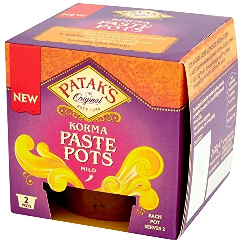 Patak's Korma - Juego de 6 macetas para pasta (2 x 70 g)