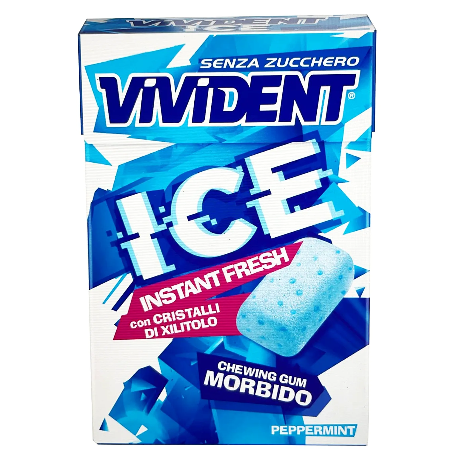 20 ASTUCCI GOMME DA MASTICARE VIVIDENT ICE PEPPERMINT INSTANT FRESH CHEWING GUM