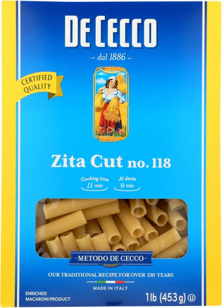 Dececco pasta Zita Cut 453,6 gram (confezione da 12)