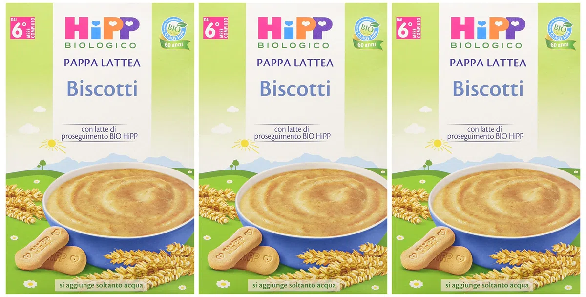 Hipp Pappa Lattea Biscotto - 3 pezzi da 250 gr [750 gr]