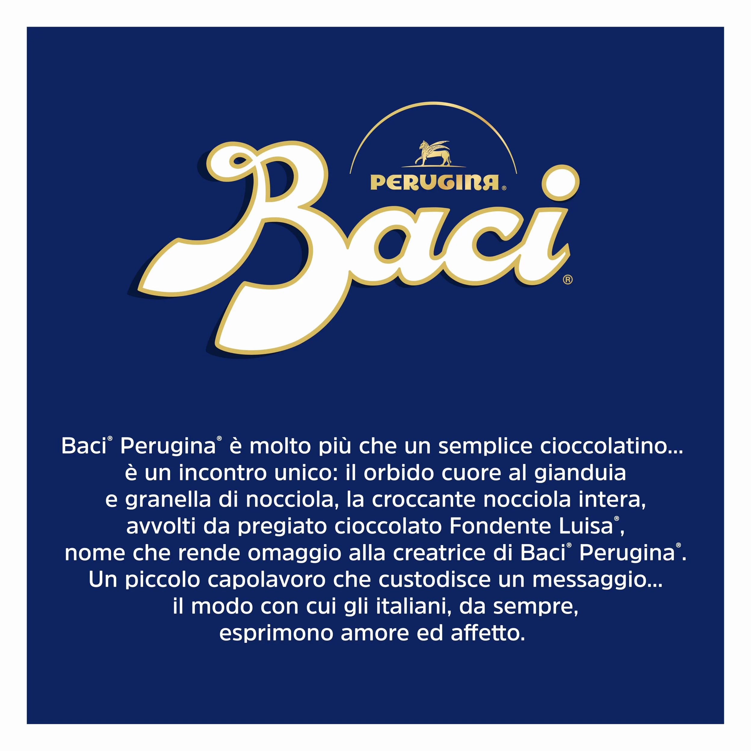 BACI PERUGINA Classico Cioccolatini Fondenti ripieni al Gianduia, Scatola 2,4kg
