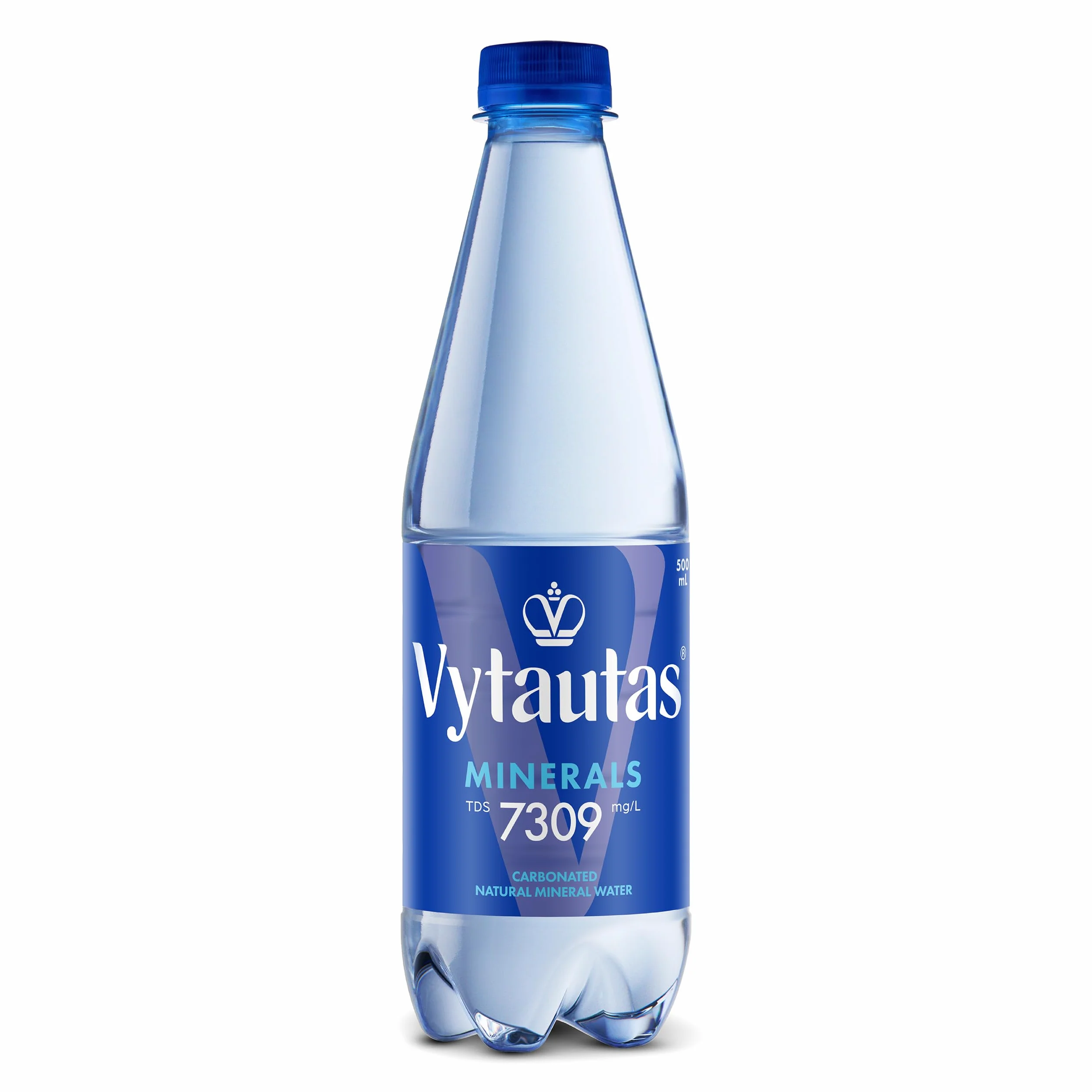Vytautas Acqua Minerale Naturale Frizzante Confezione da 12 da 500 ml per un'idratazione Massima Ricca di Minerali Essenziali come Calcio, Magnesio, un'acqua Funzionale con Elevata Mineralizzazione