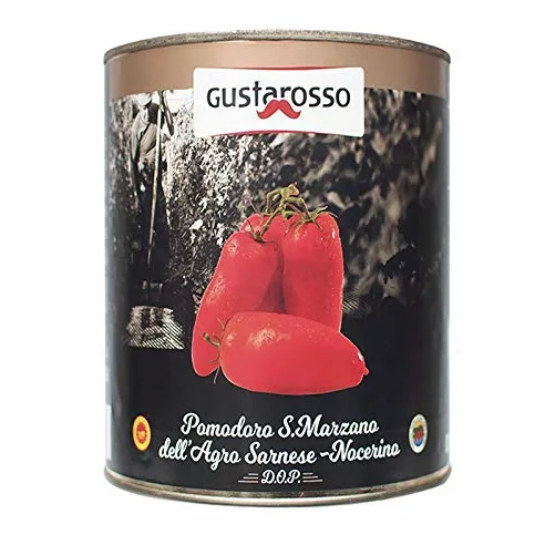 Pomodoro San Marzano DOP dell'Agro-Sarnese Nocerino Gr. 400 - Gustarosso - Cartone 12 Pezzi
