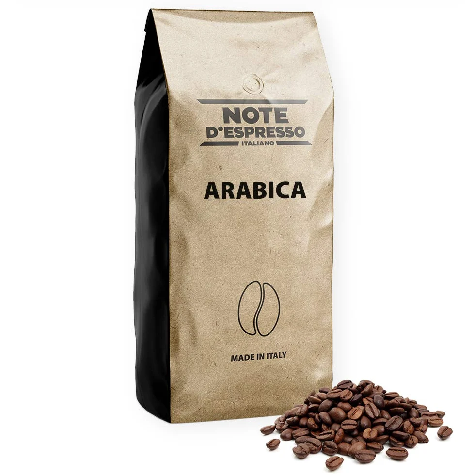 Note D'Espresso Arabica, Miscela di Caffe Torrefatto in Grani, 2 kg, Confezione da 2 x 1000 g