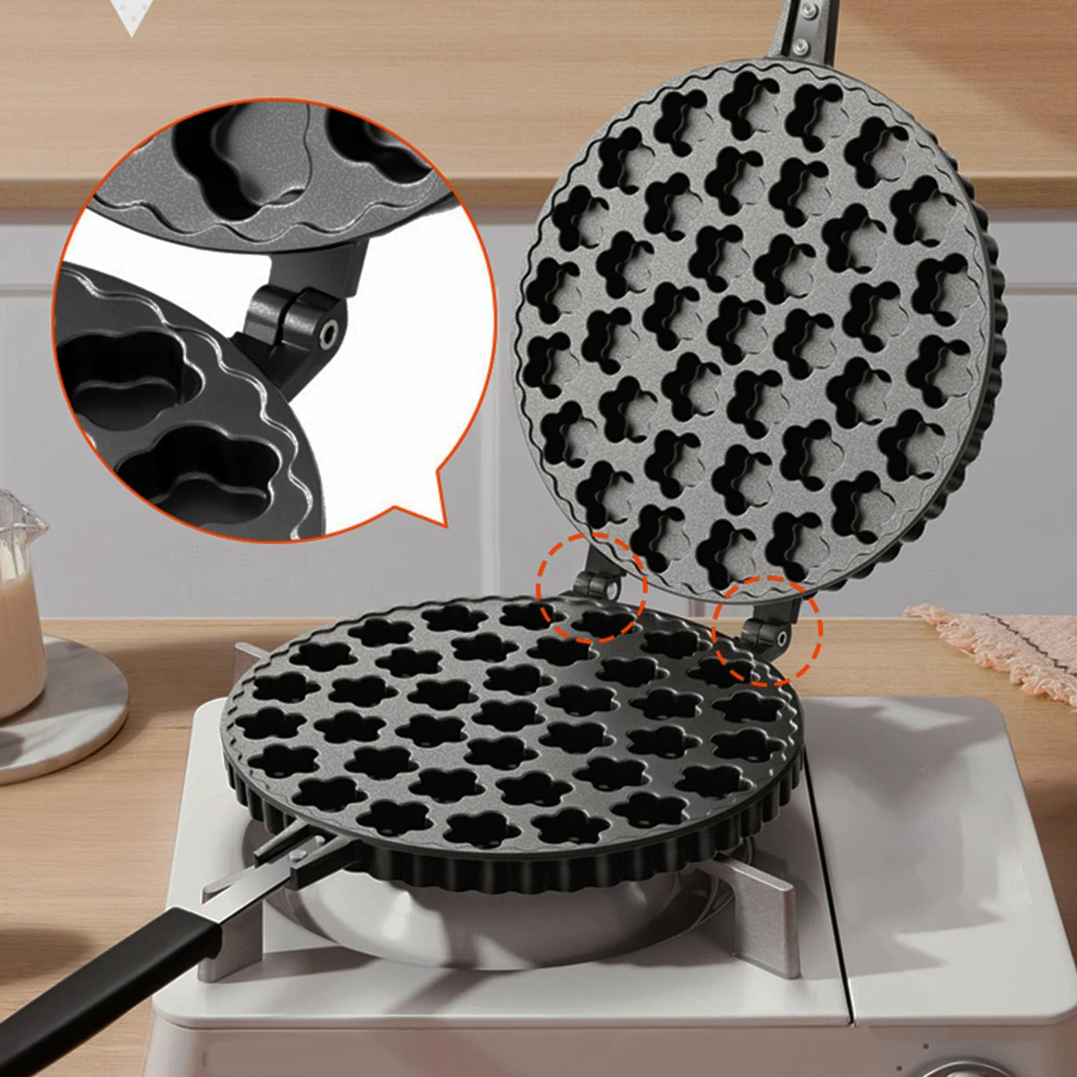 Pannatura versatile da forno, in lega di alluminio, a forma di petalo unica per belle torte, multifunzionale per piccole torte e cioccolatini