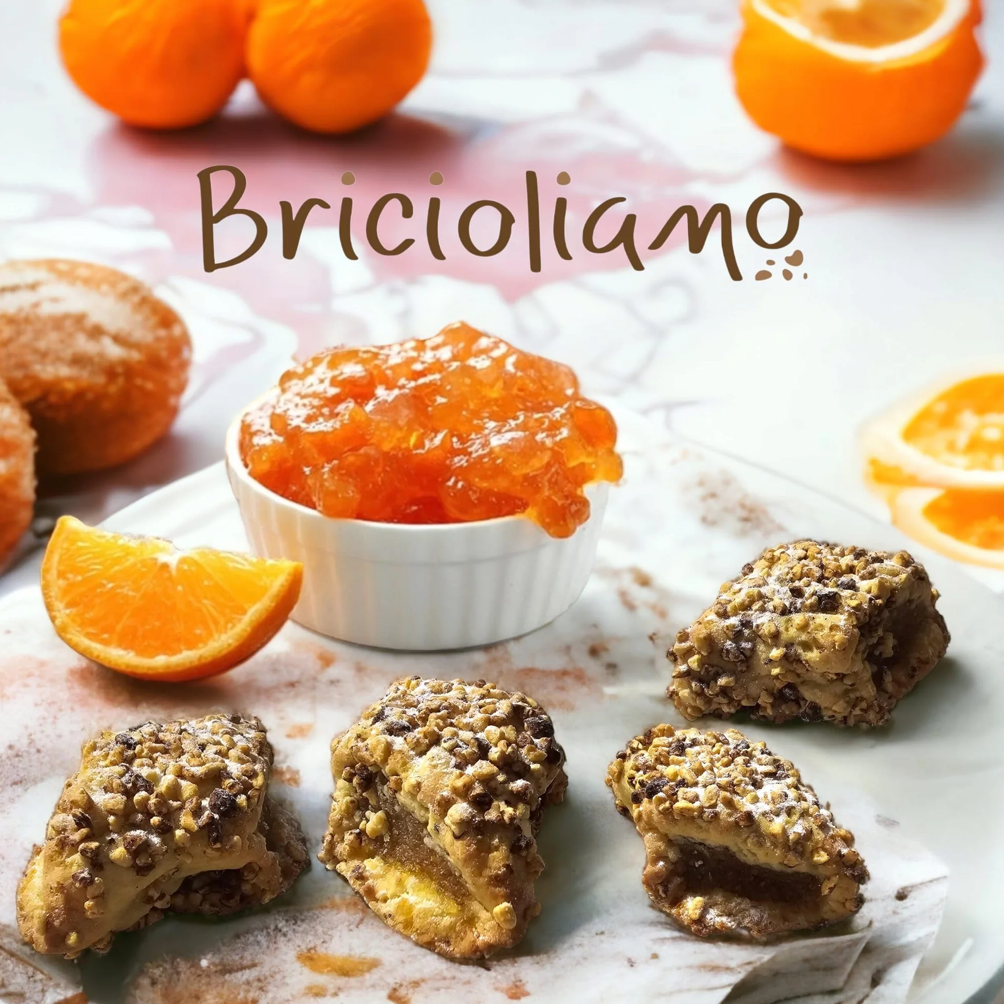 BRICIOLIAMO...[ 3 Kg. ] Dolci tipici Siciliani Specialità Autunnali - Paste di Mandorla Classiche - Tronchetti Ripeni all'Arancia - Tronchetti Ripeni ai Fichi Secchi - Prodotti in Sicilia. (3 kg)