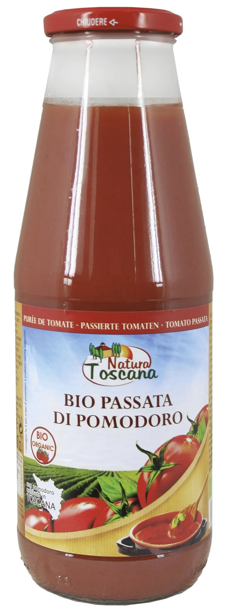 NATURA TOSCANA Pomodori passivi in vetro (1 x 700 g)