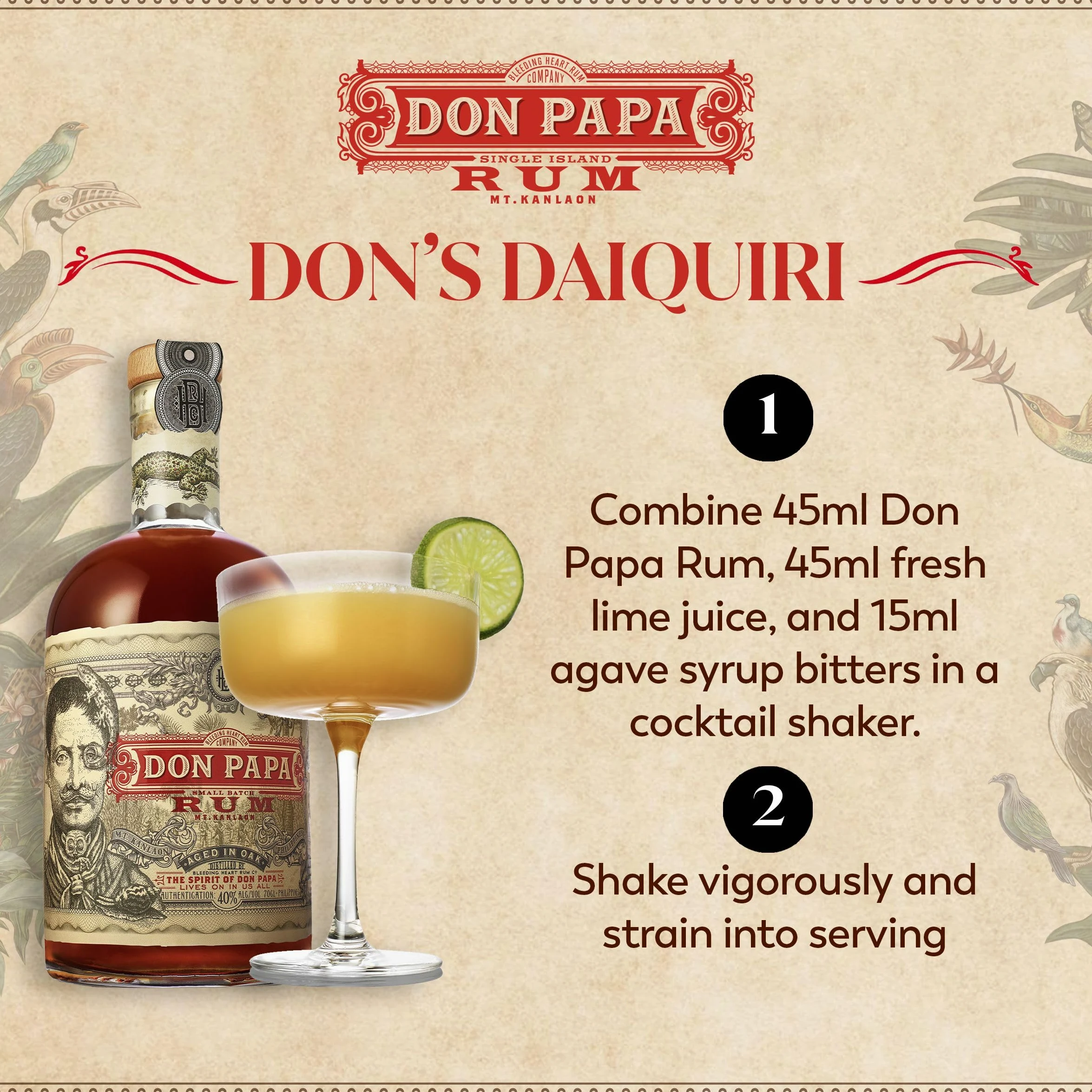 Don Papa Rum Single Island 70cl, Nuova Versione