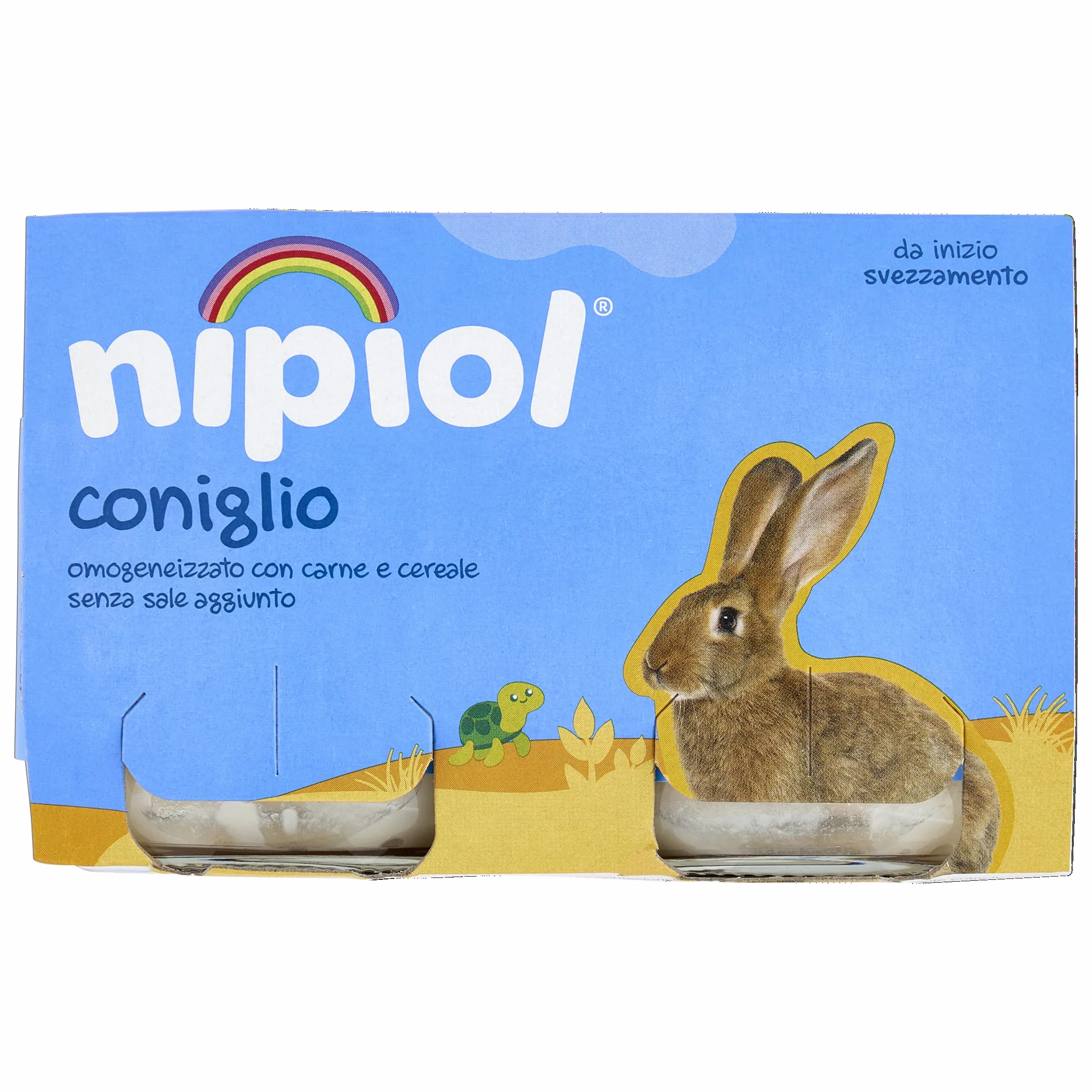 Nipiol Omogeneizzato Coniglio - 2x120 g, 12 Confezioni