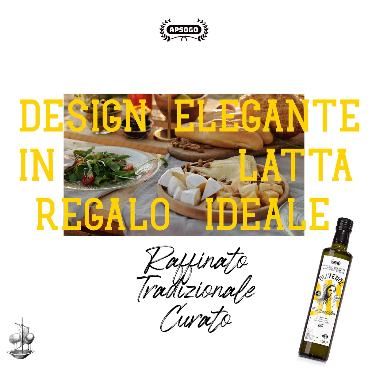 Apsogo Olio Extra Vergine di Oliva Biologico – EVOO Greco ad Alto Contenuto di Polifenoli da Creta (500ml) – Spremuto a Freddo, Raccolta Precoce, Qualità Premium
