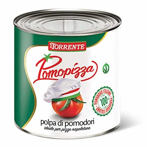 Pomopizza Polpa di Pomodori 3kg - La Torrente - Cartone da 6 Pezzi