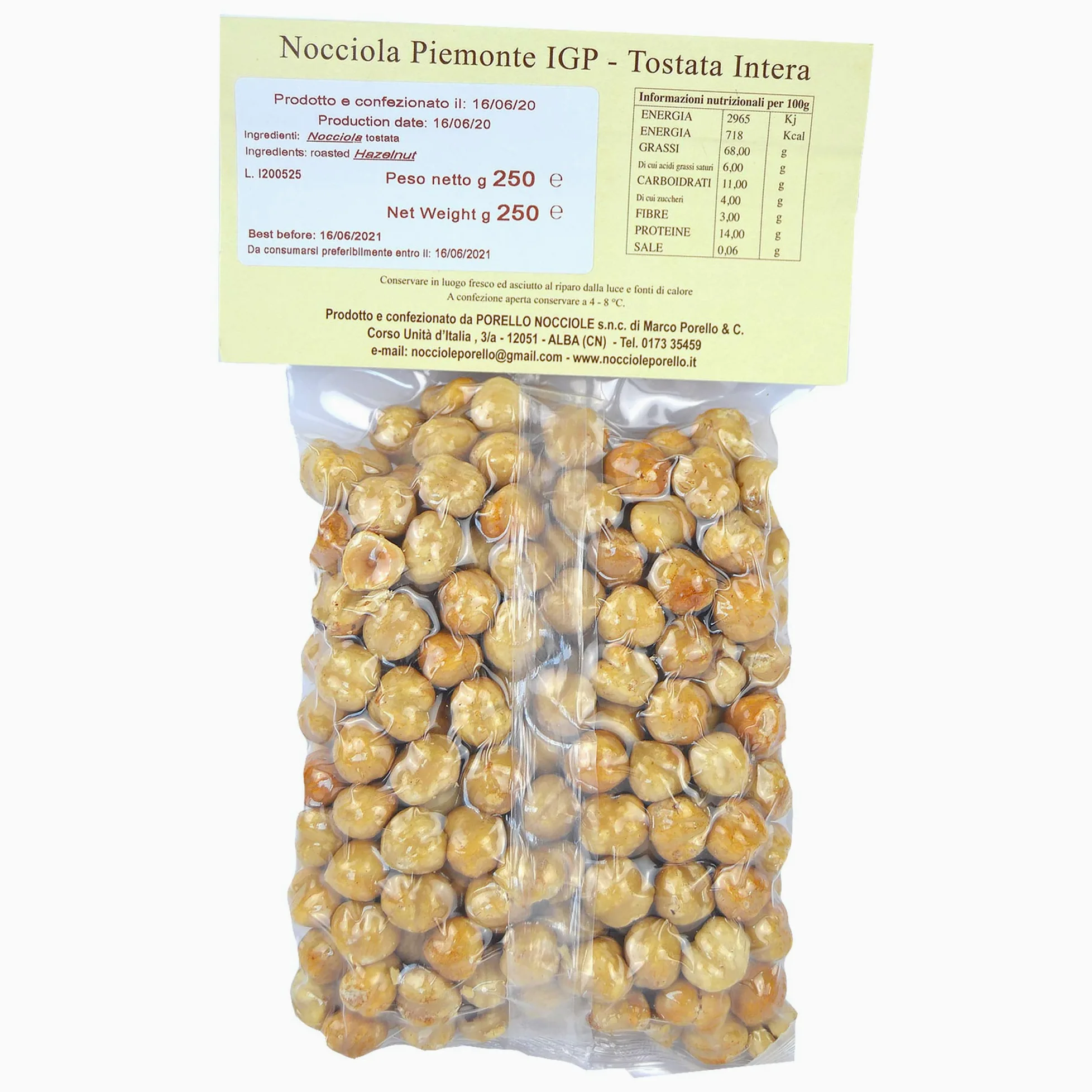 KG 1 NOCCIOLA PIEMONTE I.G.P. TOSTATA INTERA PER GELATERIA E PASTICCERIA IDEALE PER DECORARE