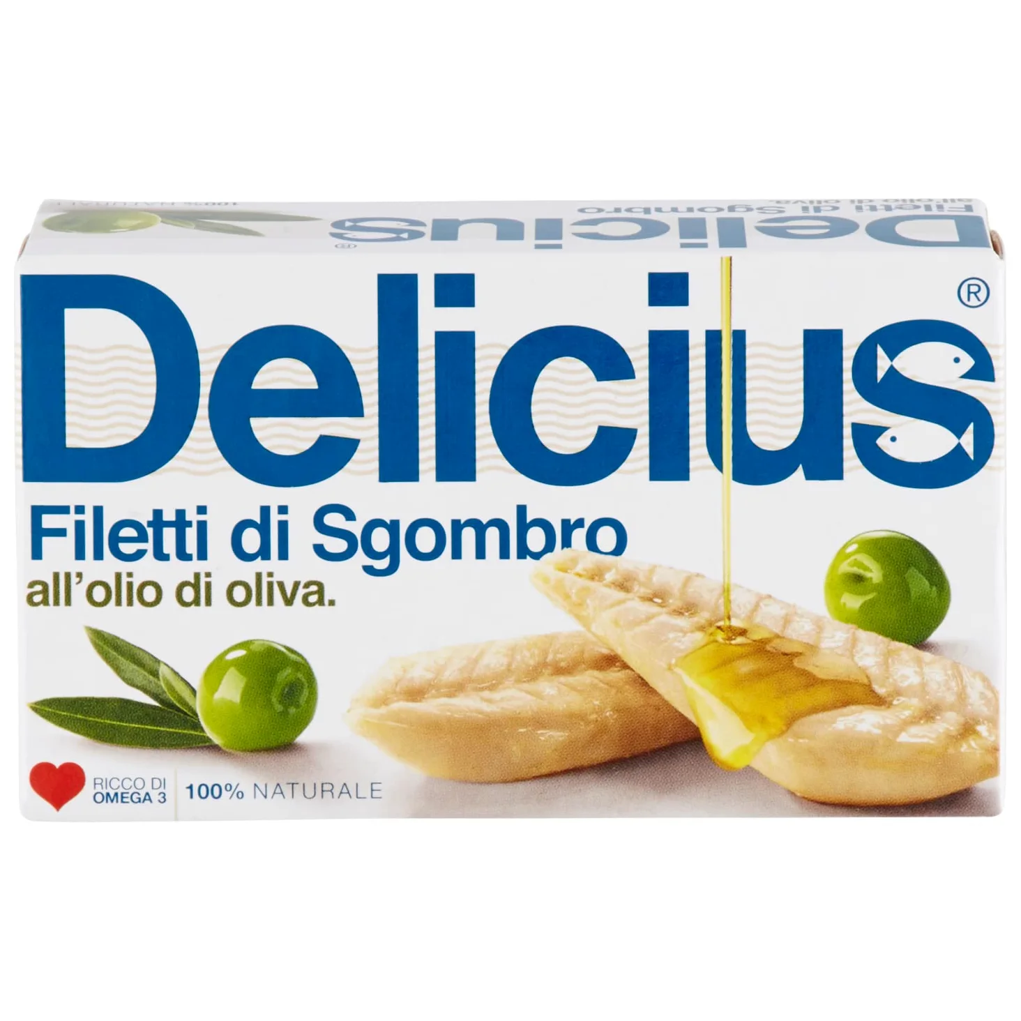 Scatola di Filetti di Sgombro in olio di oliva, 125g (10 pezzi)