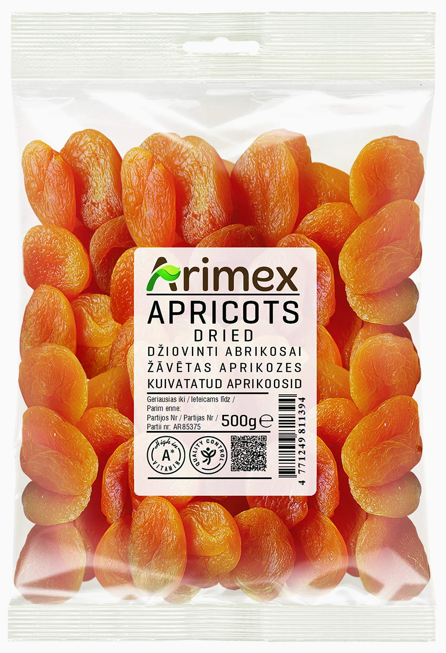 Albicocche Arimex secche, 500 g