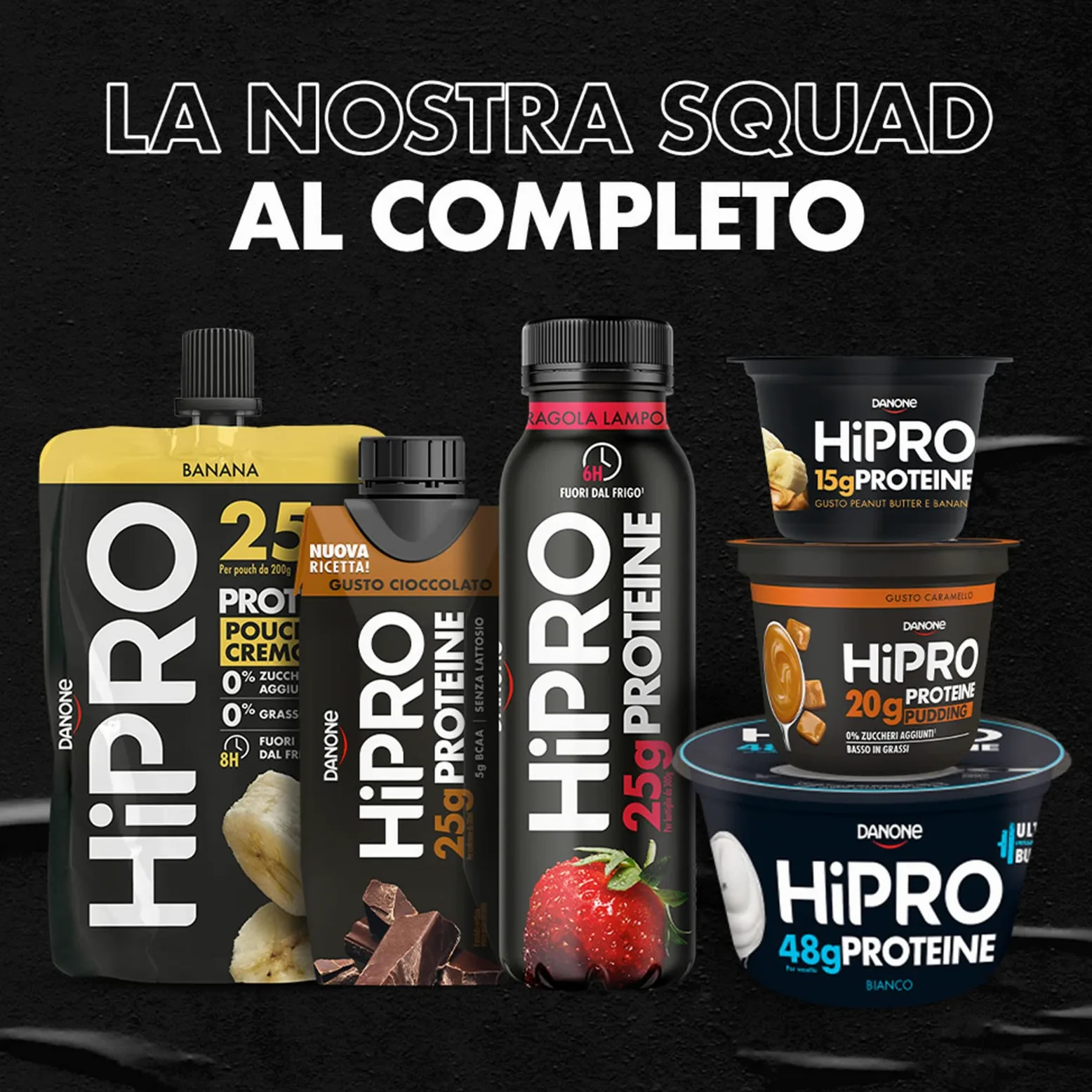 HiPRO Drink 25g di Proteine,Bevanda Proteica al gusto Vaniglia, Senza Lattosio Senza Grassi e Senza Zuccheri Aggiunti 330ml