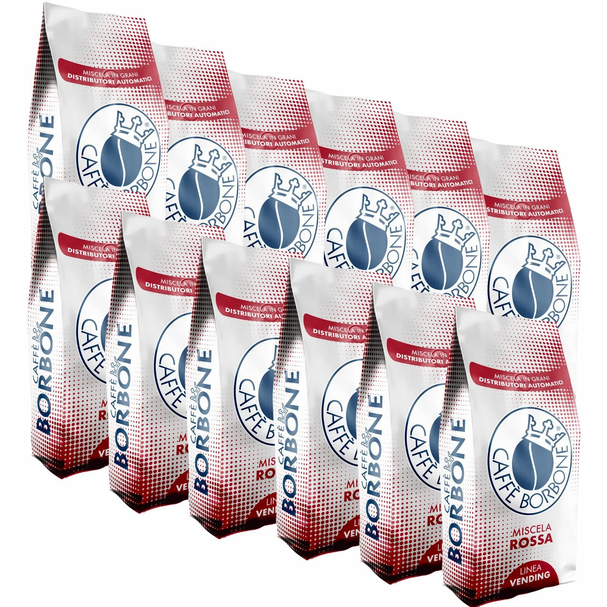 Caffè in grani Miscela ROSSA Caffè Borbone Vending Maxi 1 kg x 12