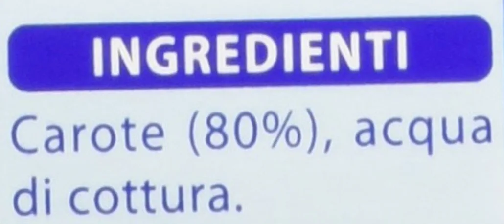 Mellin Omogeneizzato Carote - 24 Vasetti da 80 gr