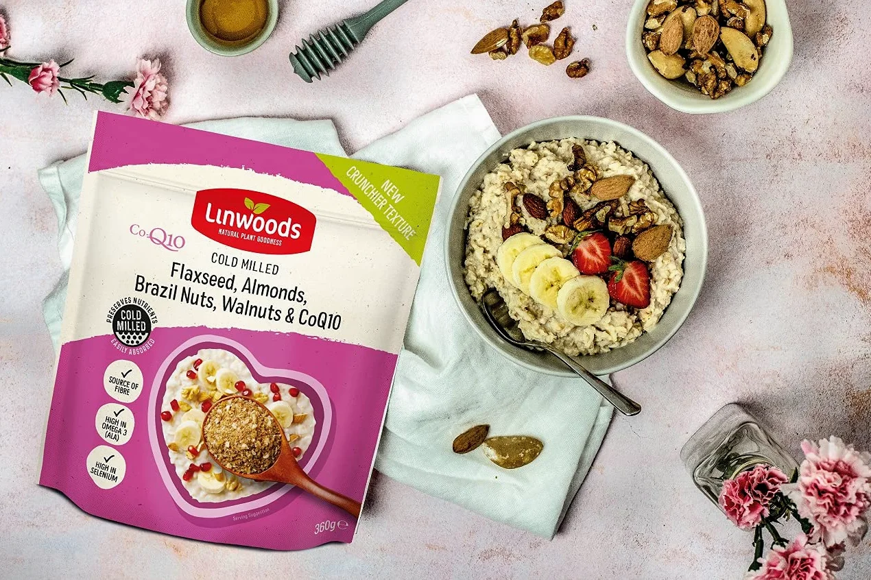 Linwoods Fresati Semi Di Lino, Noci, Noci Del Brasile, Mandorle E Q10 (360g) (Confezione da 6)