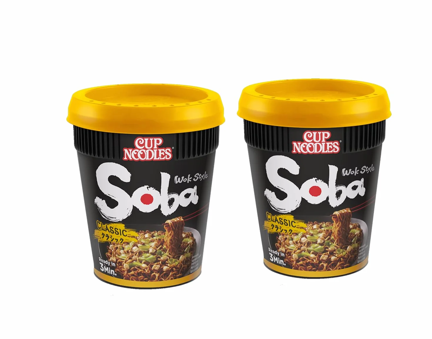 MiFan Rame Box - 8 Pezzi Nissin Soba Cup Noodles Istantanei Vari Gusti - Spaghetti Yaki Soba Giapponesi