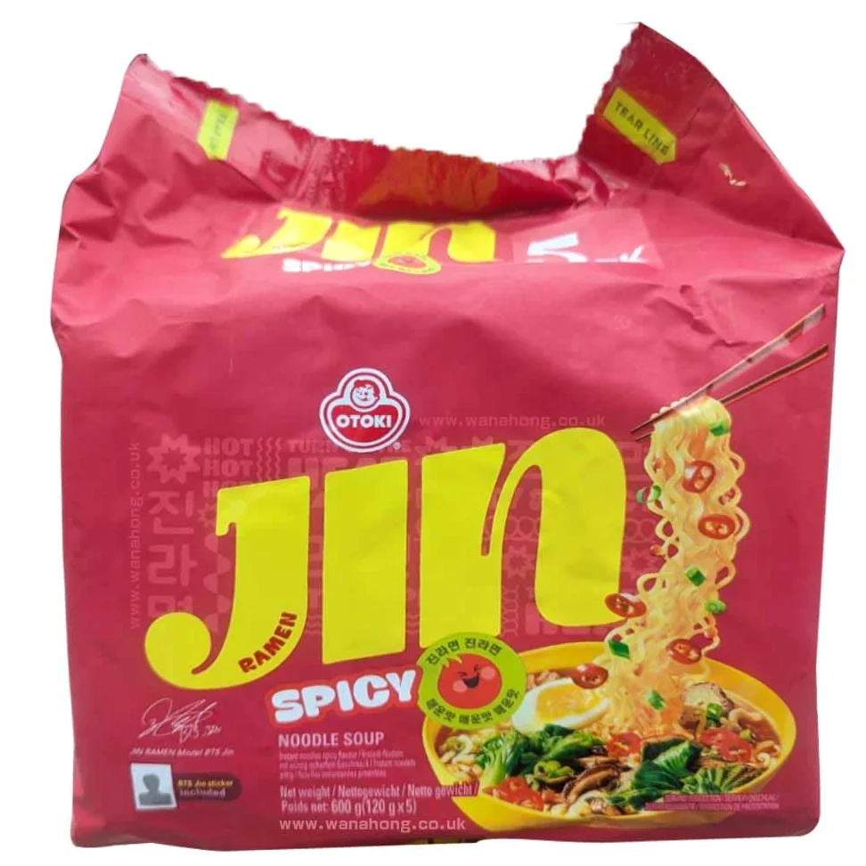 WaNaHong Ottogi Jin Ramen Sapore Speziato 120g (confezione da 20)