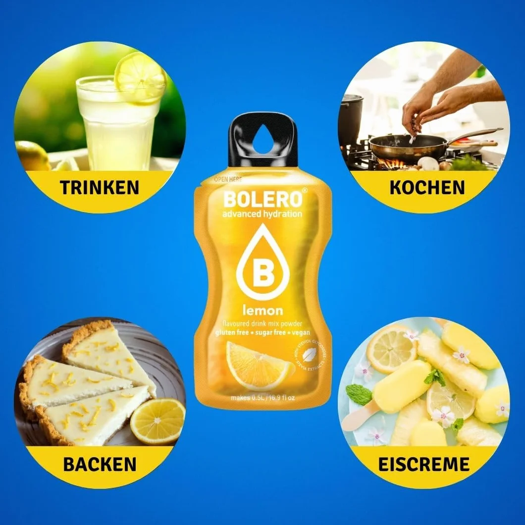 Bolero Drinks Mix - Bevanda in polvere, 79 pezzi (75 x 9 g, 3 x 8 g, 1 x 7 g), senza zucchero, addolcito con stevia, tutti i sapori