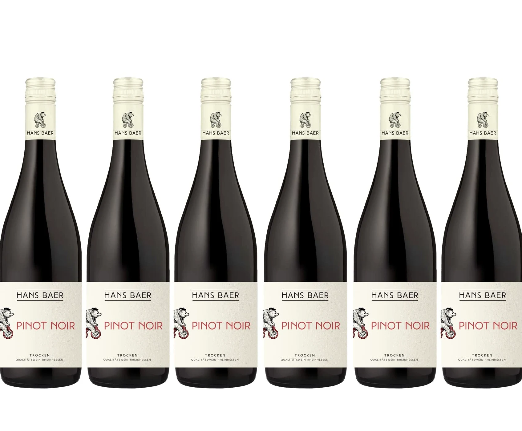 Hans baer - Pinot Nero - Vino rosso - Rheinhessen, Germania (6 x 0,75l)