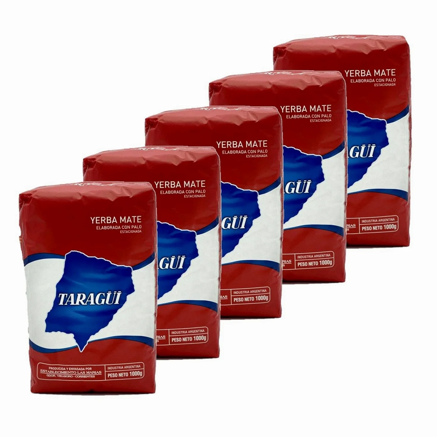 Set di 5 Yerba maté - Taragui - Confezione 1 kg
