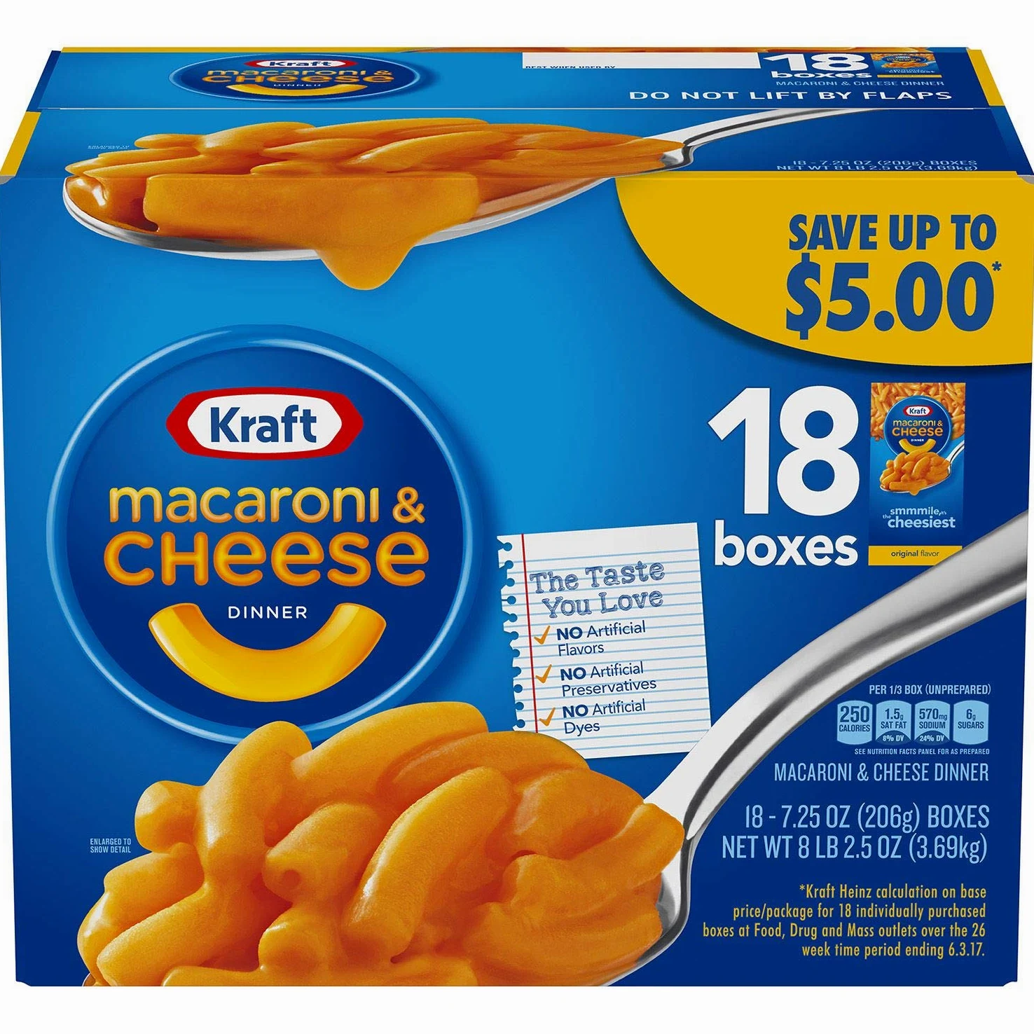 Kraft Macaroni & Cheese - 7.25 Ounces - 18 ct