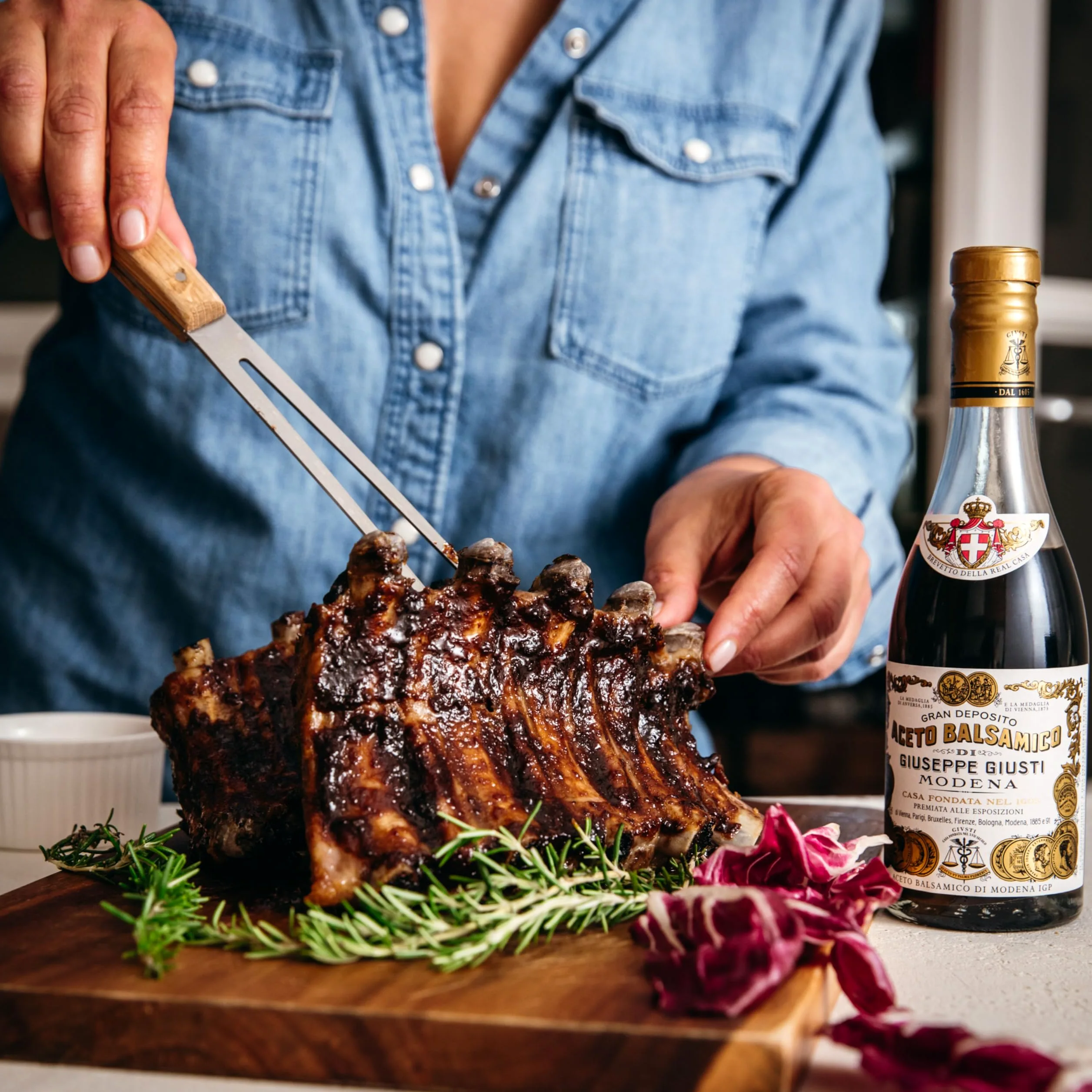 Giusti - Aceto Balsamico di Modena IGP 2 e 3 Medaglie d'Oro - 2 x 250ml Champagnotta