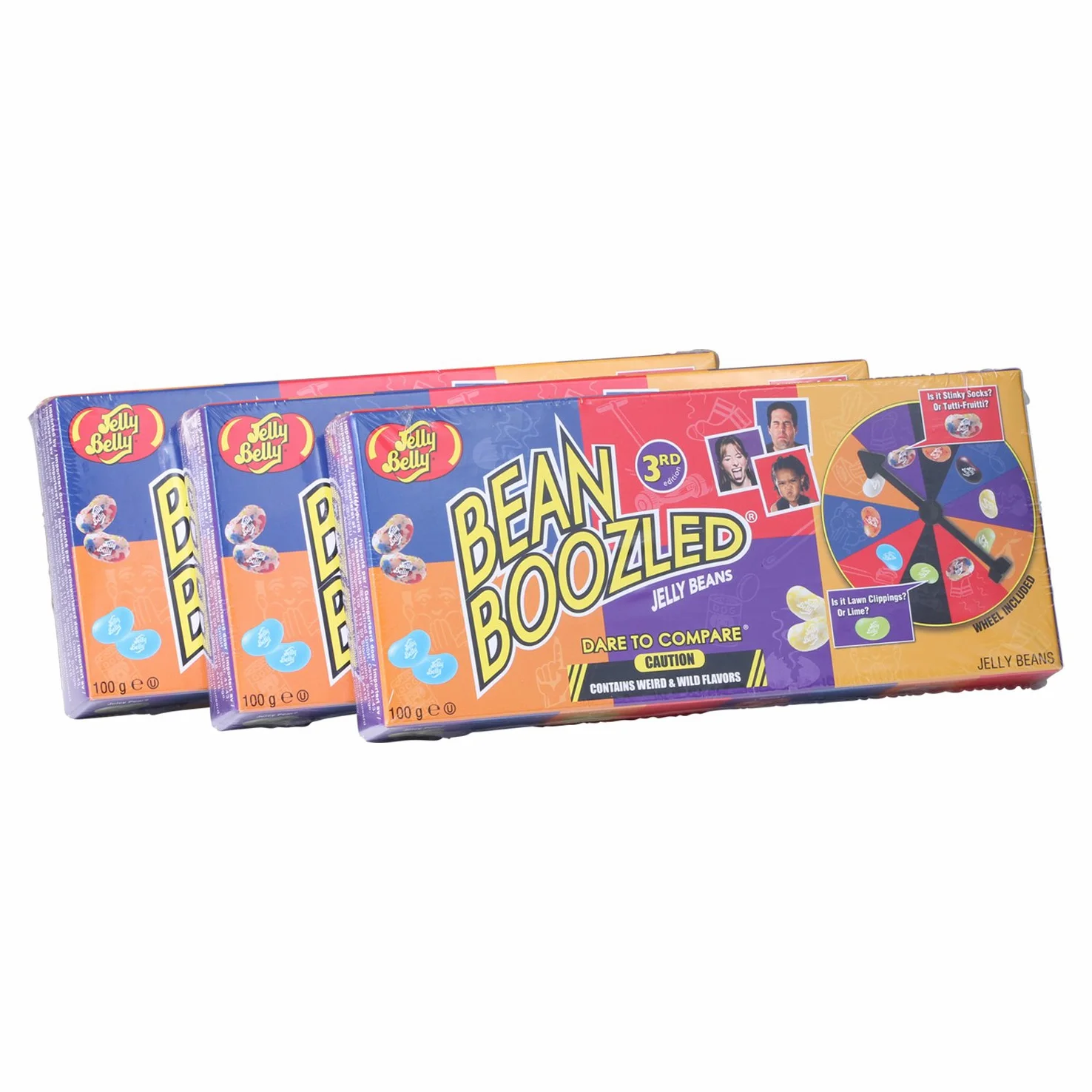 3 gelatina pancia Bean Boozled scatole regalo Spinning Game 100g