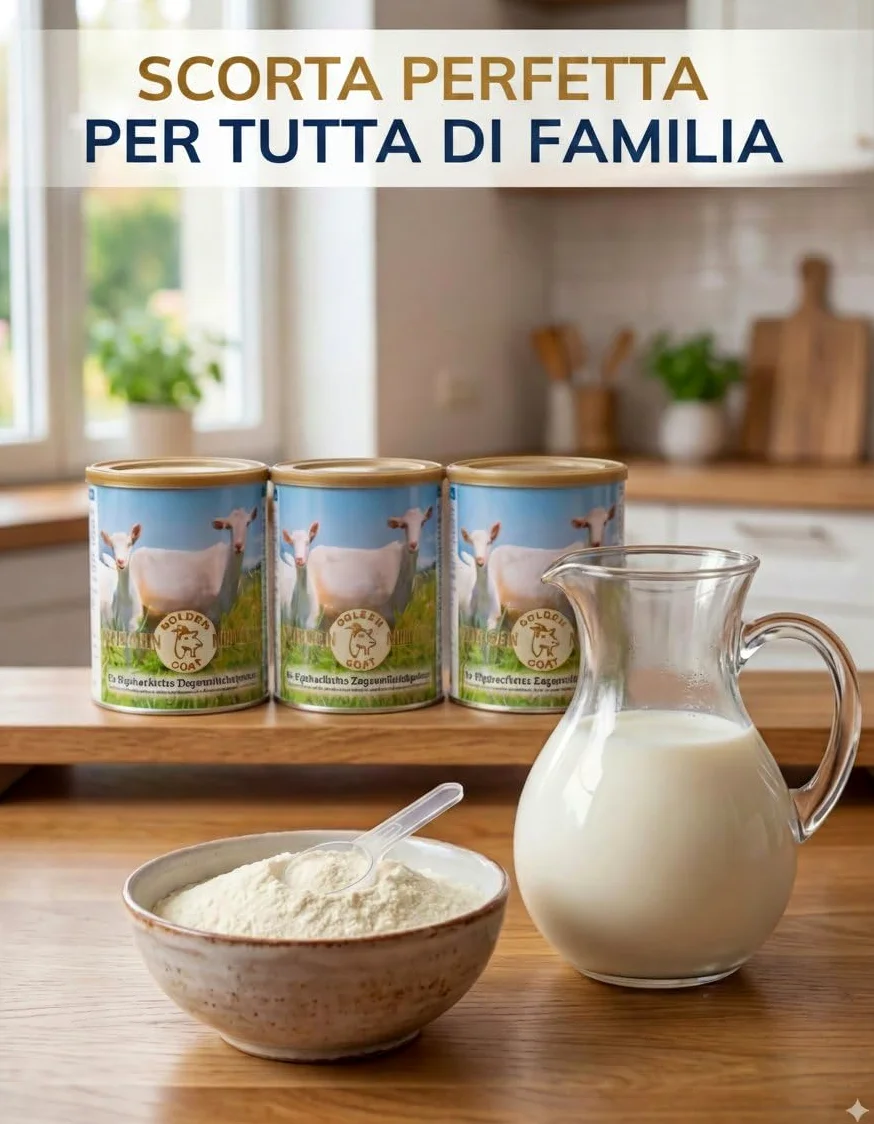 Golden Goat Latte di Capra in Polvere 4x 400 g — Latte intero di capra in polvere dalla Nuova Zelanda — Latte di capra in polvere per caffè, cucina & sostituto del latte — Anche per cane & gatto