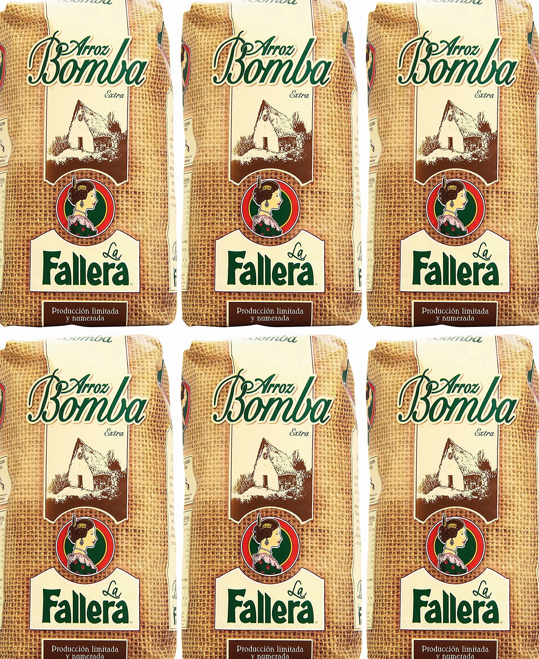 La Fallera - Bomba di riso alla paella 1 Kg. - [Pack 6]