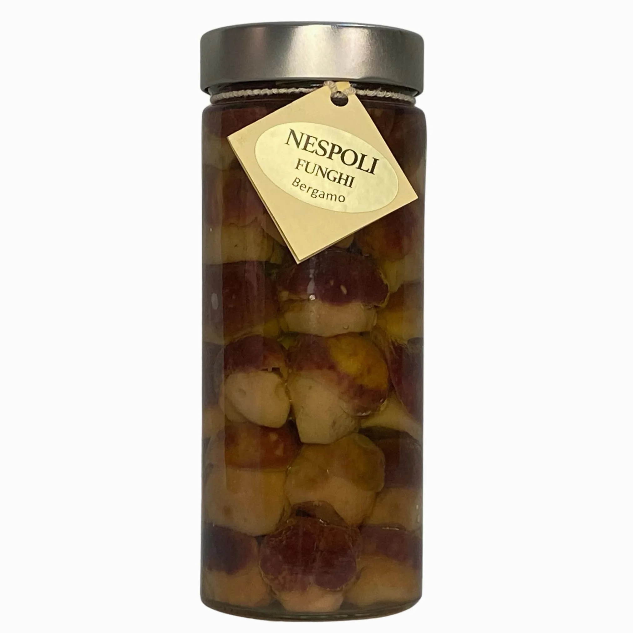 Funghi porcini testa nera INTERI MICRO sott'olio di oliva da gr 550 - Nespoli funghi
