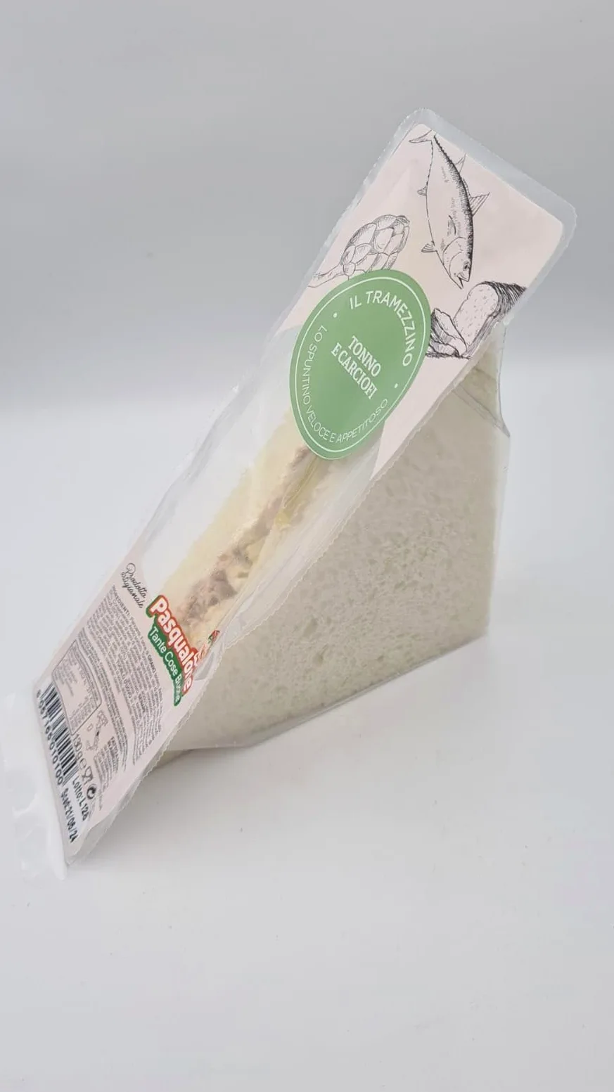 Pasqualone - 10x Tramezzino Tonno e Carciofi Fatti a mano || Prodotto Fresco da mettere in Frigo ||